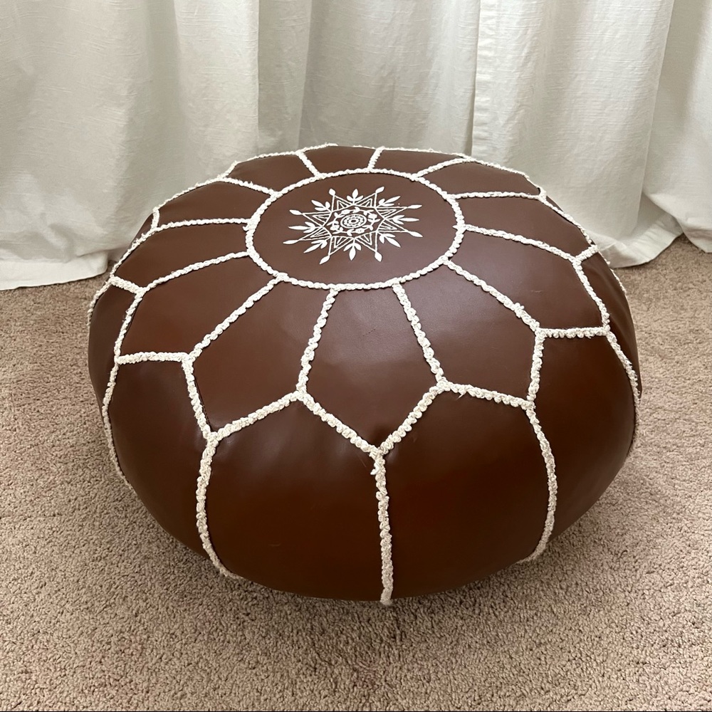 Large Moroccan Boho Pouf